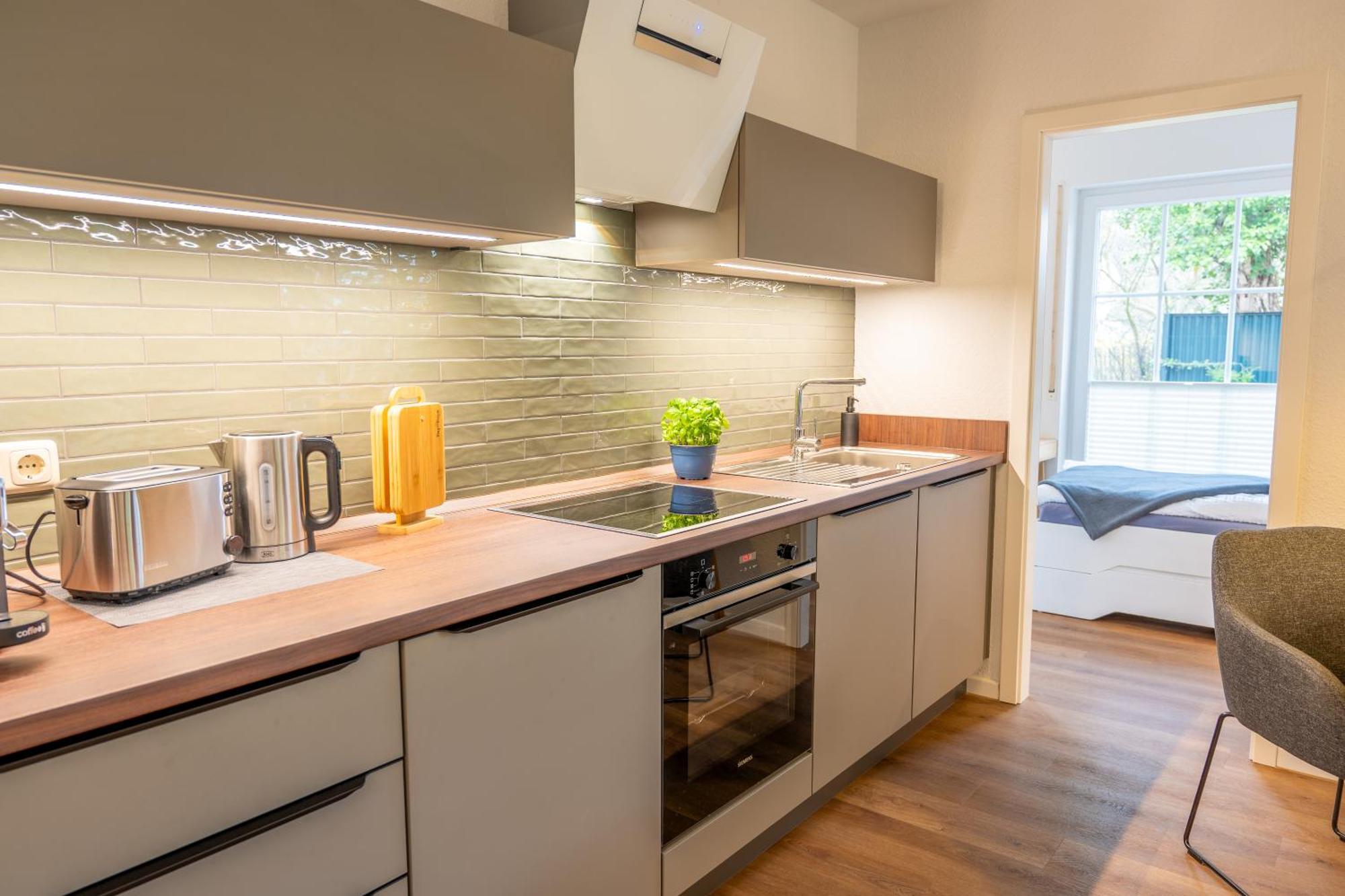 Kapitaenshaus Scharmberg, Ferienwohnung Seeadler ボルン エクステリア 写真
