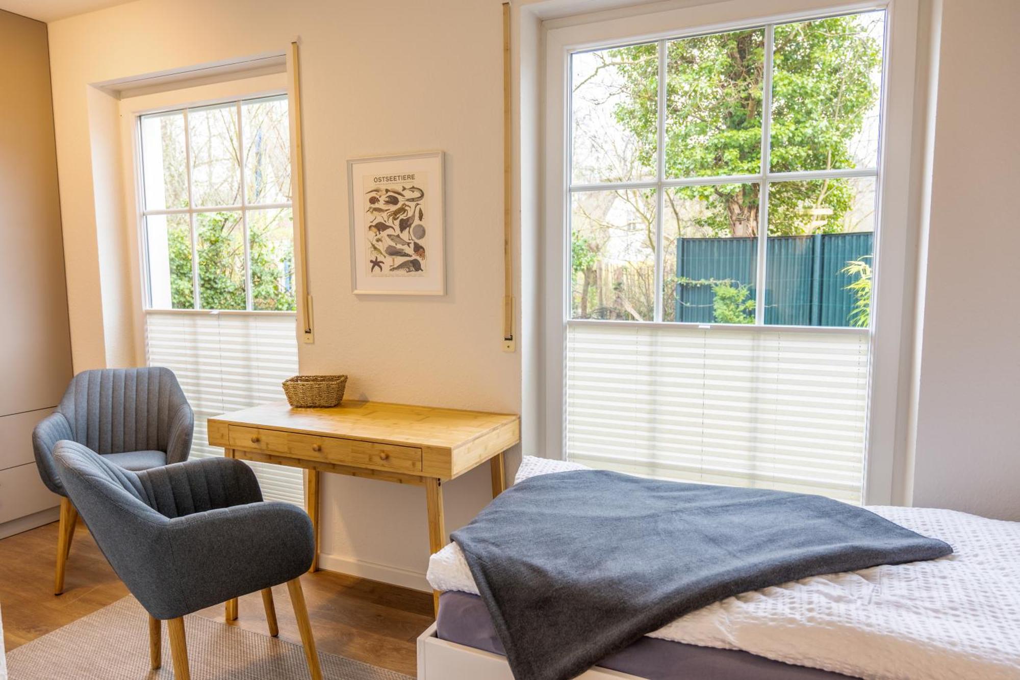 Kapitaenshaus Scharmberg, Ferienwohnung Seeadler ボルン エクステリア 写真